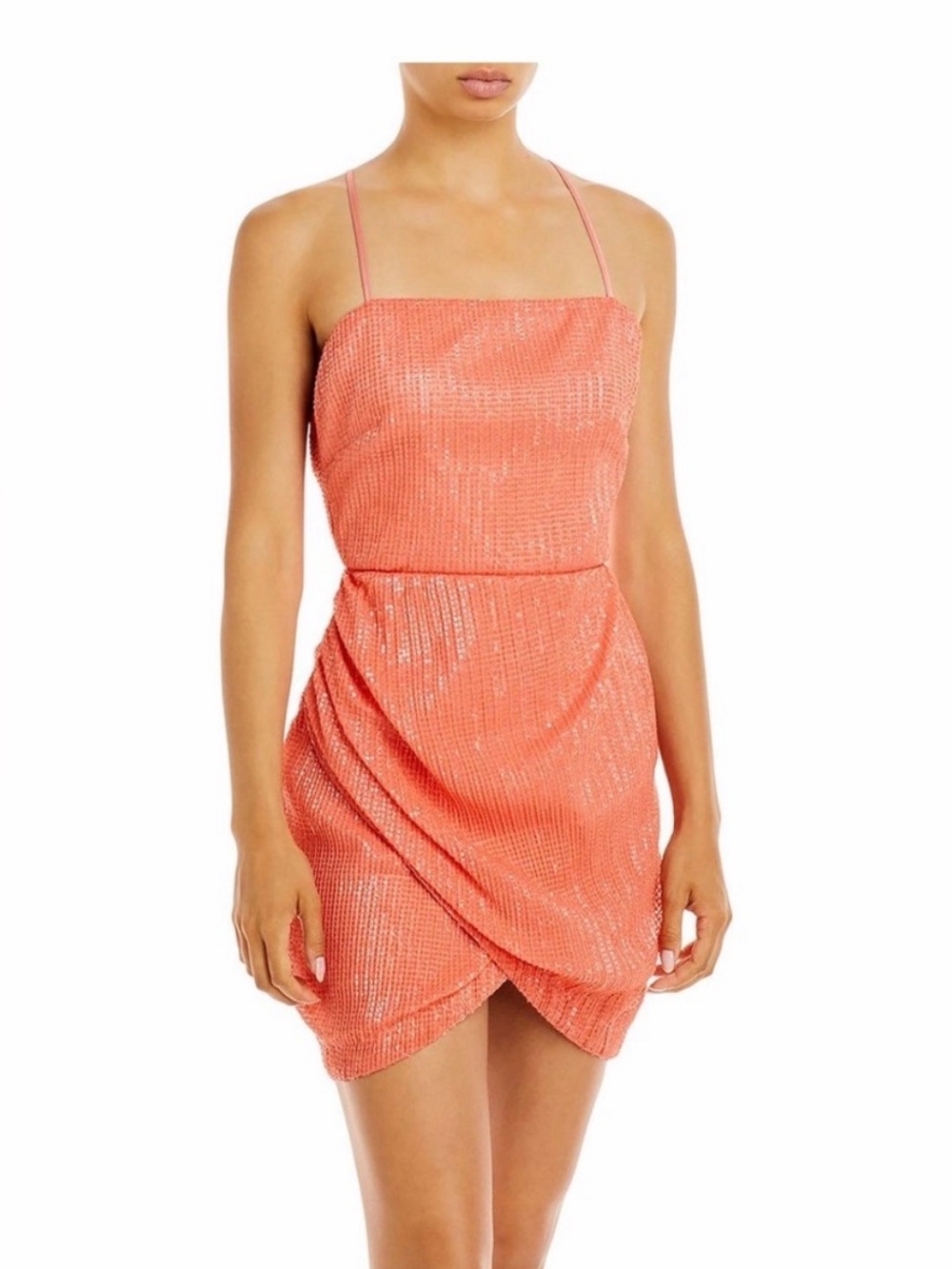 NEW RAMY BROOK PINK SEQUIN MINI DRESS